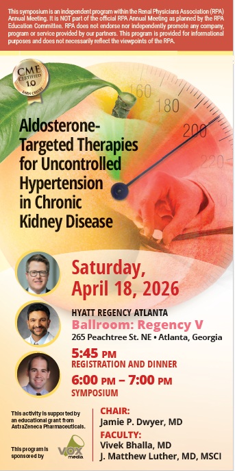 Poster for Aldosterone- Targeted Therapies for Uncontrolled Hypertension in Chronic Kidney Disease