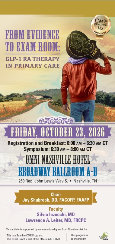 Poster for From Evidence to Exam Room: GLP-1 RA Therapy in Primary Care