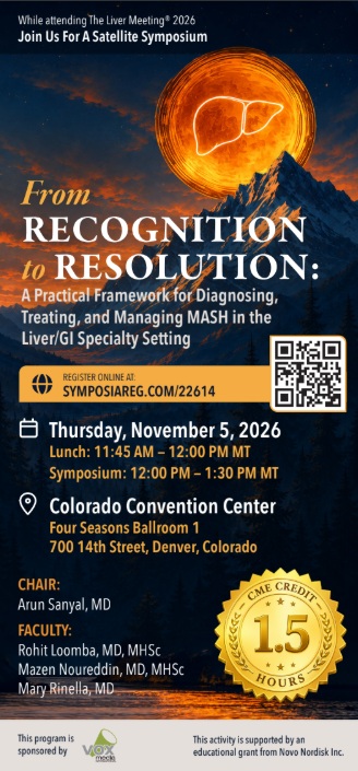 Poster for From Recognition to Resolution: A Practical Framework for Diagnosing, Treating, and Managing MASH in the Liver/GI Specialty Setting